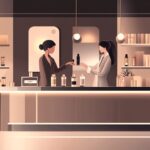 ルイ・ヴィトン店舗でスタッフへ相談するイメージ